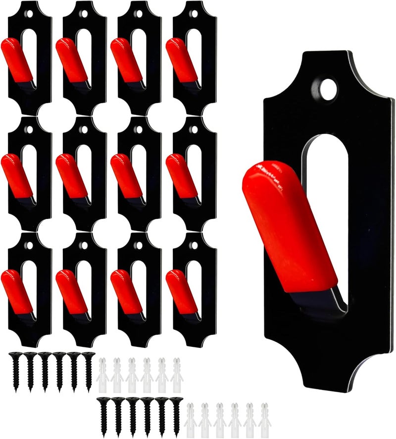 PLAIRC 12 Pack European Mount Skull Hanger, Deer Skull Mount Hanger with Silicone Protector for Indoor Outdoor Home Deco - Image 1